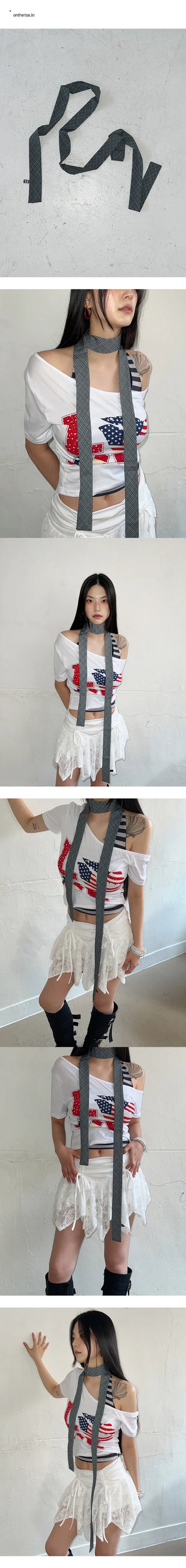 Check tie long muffler, all-season muffler