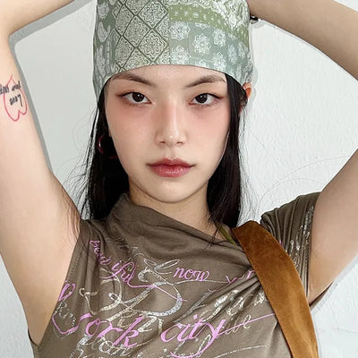 Paisley Lace Bandana Hair Bandana Bohemian Summer Festival Water Bomb