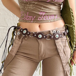 Blueville Deep Brown Bohemian Belt