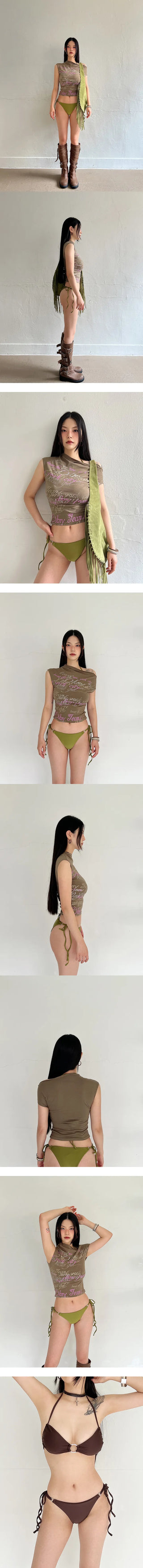 Glee halterneck bikini water bomb swimsuit