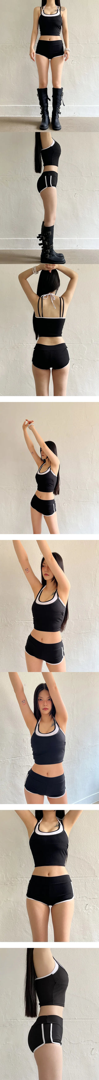 Sporty sports swimsuit top and bottom set Waterbomb Water Park