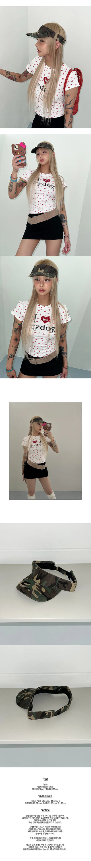 Camo sun cap sun visor hat