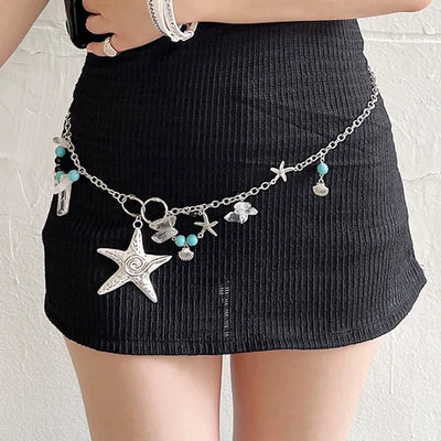 Blue Ocean Chain Belt Bikini Belt Accessory Belt
