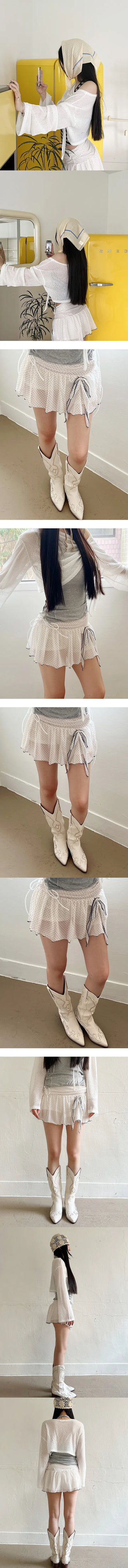 Margaret Dot Mini Skirt