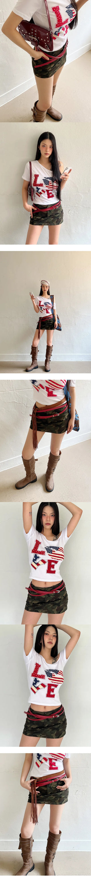 Hard double long belt,