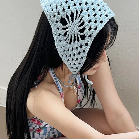 Crochet hair bandana