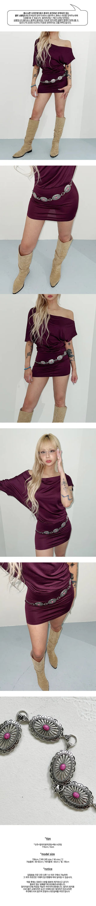 Pink Blast Gemstone Ethnic Belt Waist Belt