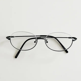 Blackline semi-rimless glasses Geek Chic glasses