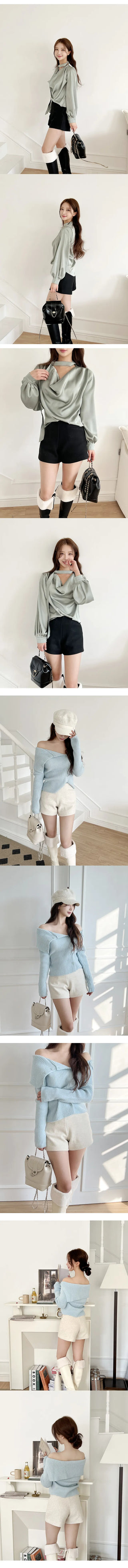 Winter wool pants in