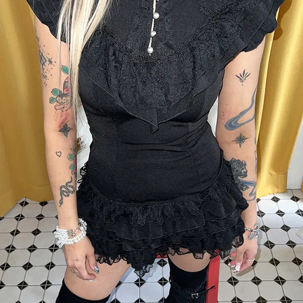 Black antique two-piece set