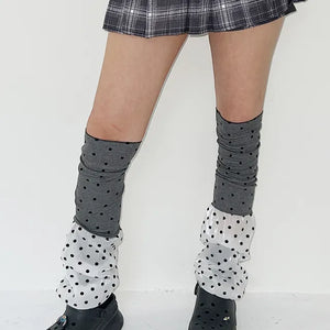 Dot half leg warmers