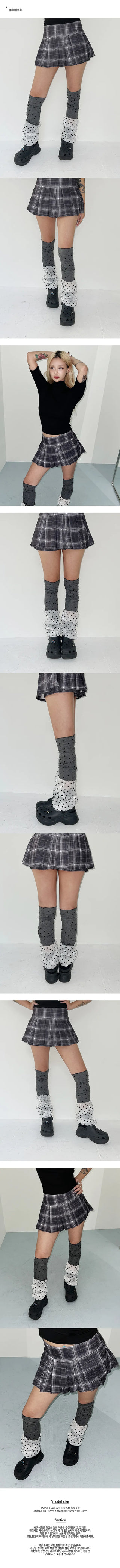 Dot half leg warmers