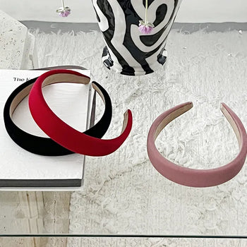 Preppy velvet hairband, year-end look, guest look, geek chic headband,