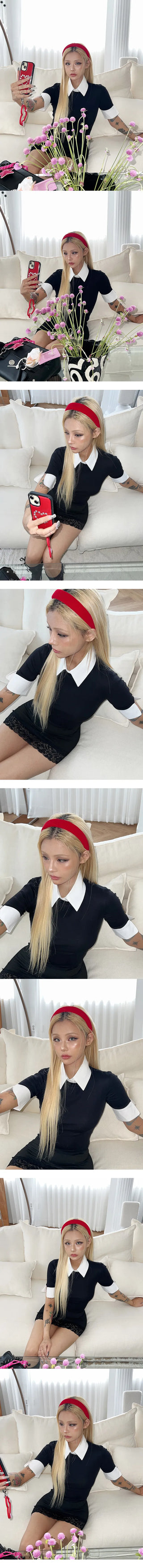 Preppy velvet hairband, year-end look, guest look, geek chic headband,