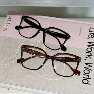 Megan wide horn-rimmed glasses, , large glasses, blue light blocking lenses
