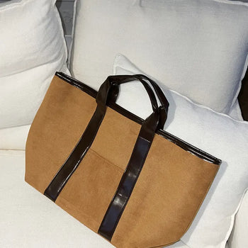 Teddy Brown Big Bag Laptop Bag Large Bag