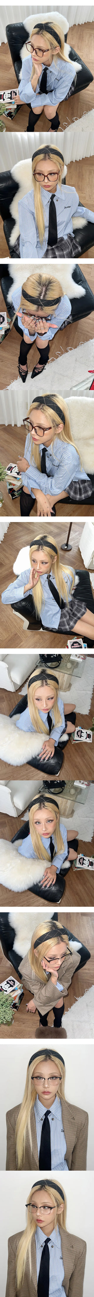 Steady check hairband  Preppy look, geek chic wedding guest look