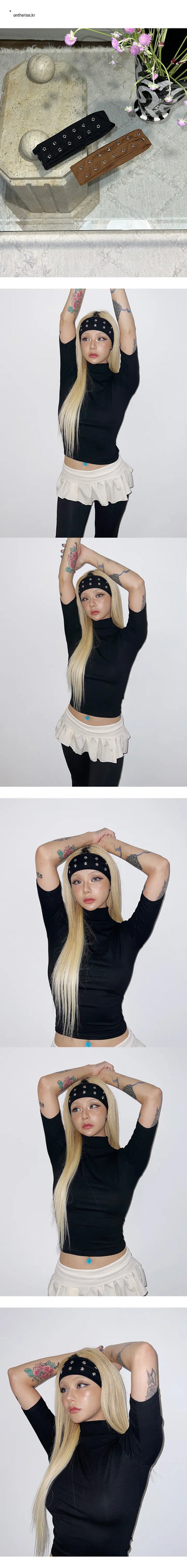 Mini stud hair band