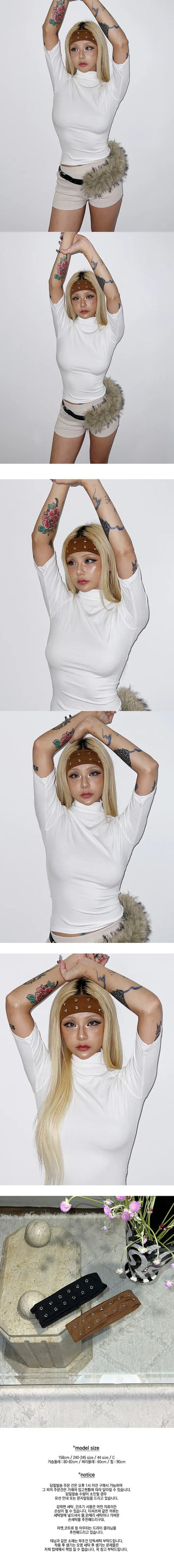 Mini stud hair band