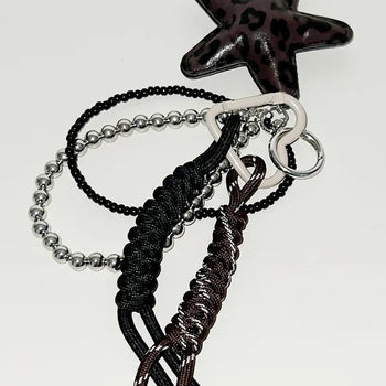 Brown Star Keychain Set