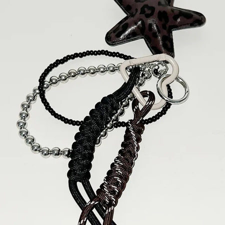 Brown Star Keychain Set