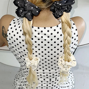 Dot scrunchie tripe band