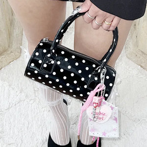 Dot enamel mini bag
