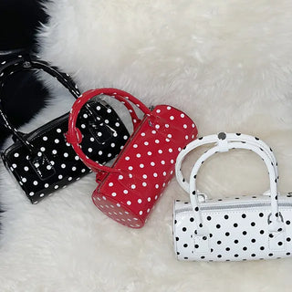 Dot enamel mini bag
