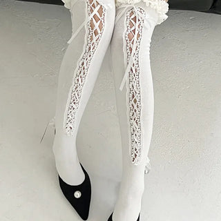 Corset long socks , year-end look, Christmas party