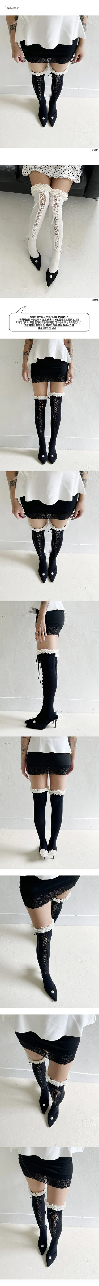 Corset long socks , year-end look, Christmas party