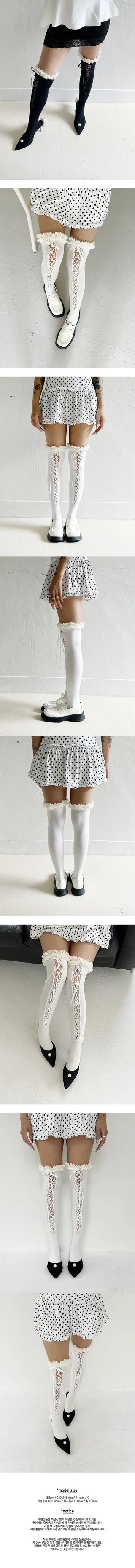 Corset long socks , year-end look, Christmas party