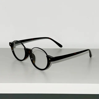 Undertake horn-rimmed glasses, color blue light blocking lenses