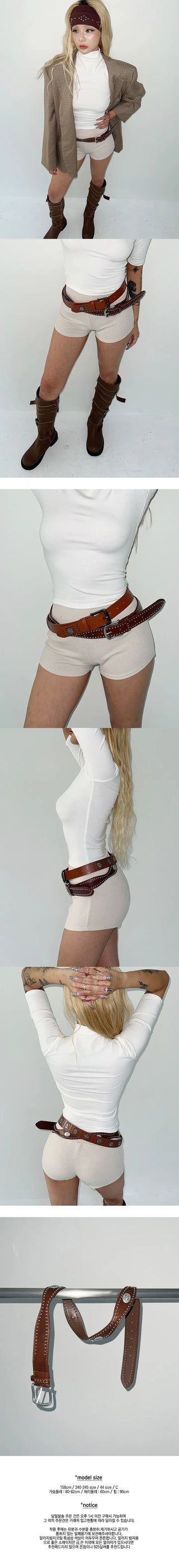 Wavy Stud Belt