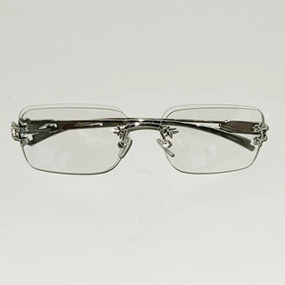 Double Star Rimless Glasses Blue Light Blocking Glasses Frame