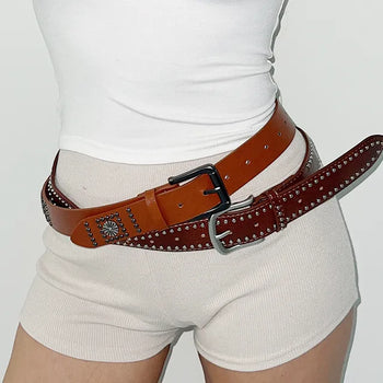 Vintage Studded Belt  Year-End Look Hippie