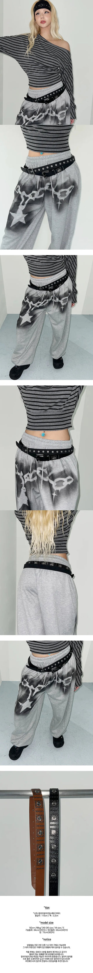 Vintage Studded Belt  Year-End Look Hippie