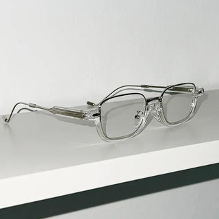 Ice Blanc silver-rimmed glasses, year-end transparent glasses