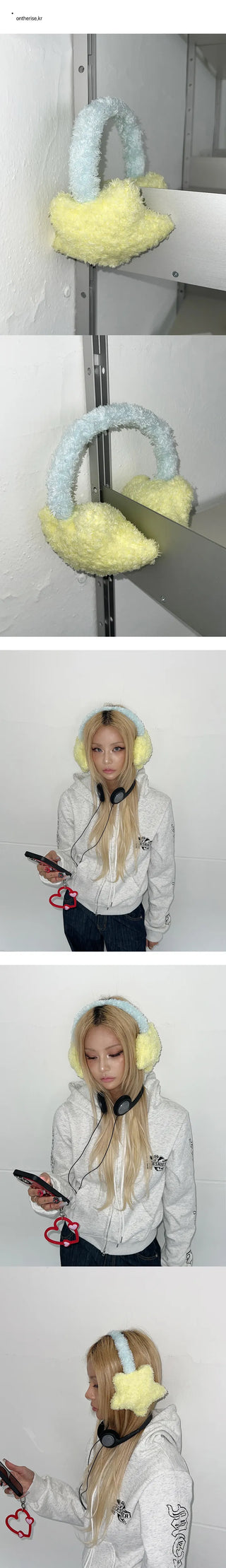 Candy Star Earmuffs Poggle Eco Fur