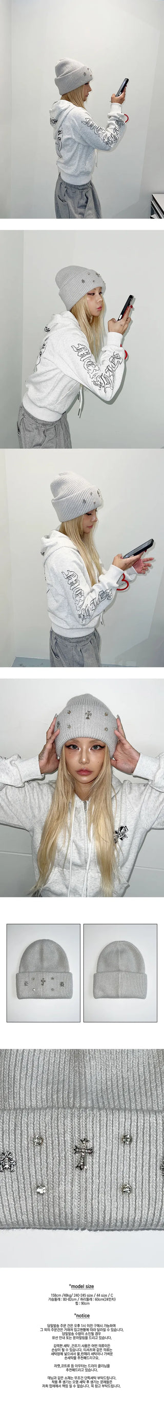 Crochet beanie cowboy hat