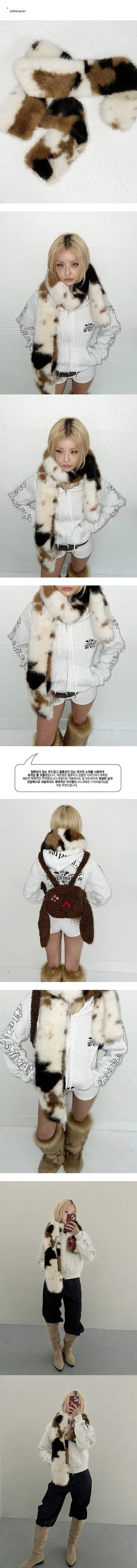 Softy Eco Fur Muffler Scarf for Christmas
