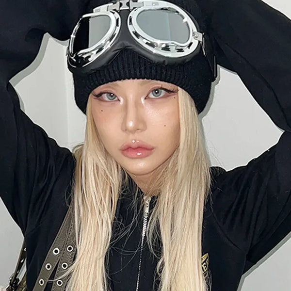 Goggle Beanie  Ski Hat Winter Hat