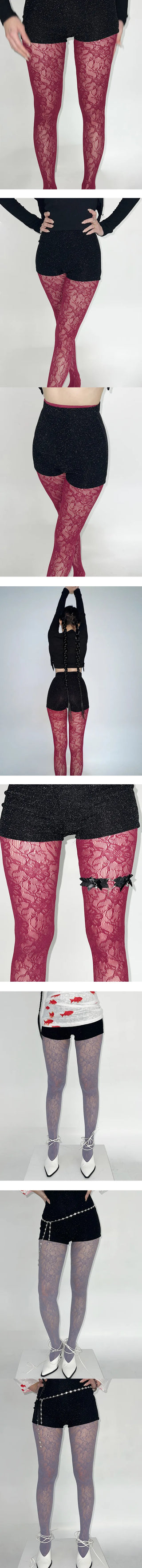 Dressy lace stockings