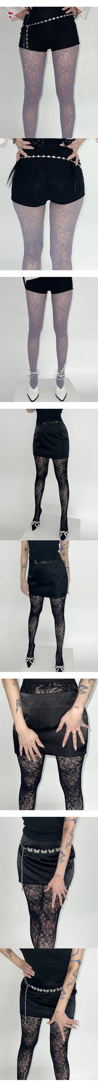 Dressy lace stockings