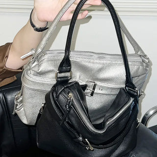 Wide belt bag color tote bag daily bag bag bobusang bag