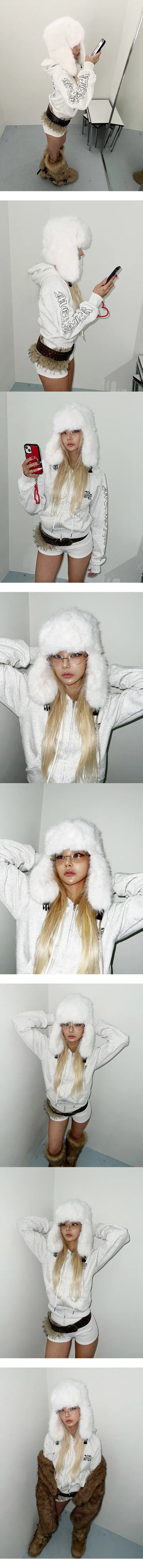 Pure eco-fur hat  earflap hat ski hat earflap hat fur hat