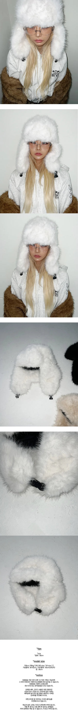 Pure eco-fur hat  earflap hat ski hat earflap hat fur hat