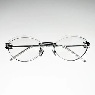 Orphe Rimless Glasses Nerd Geek Chic Glasses