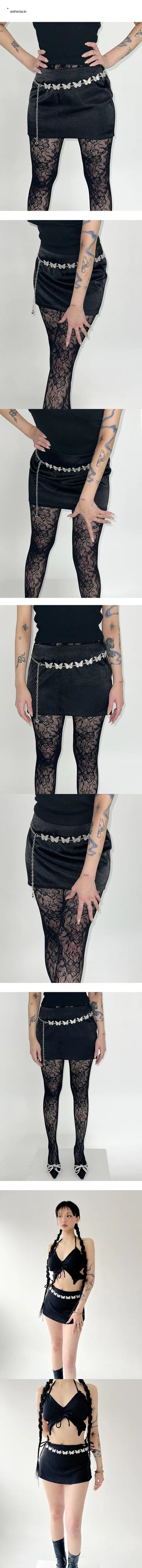 Silver Butterfly Belt