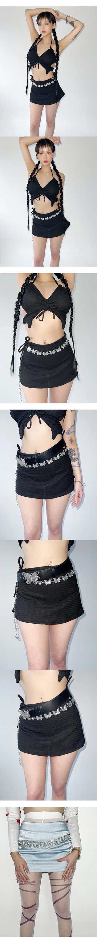 Silver Butterfly Belt