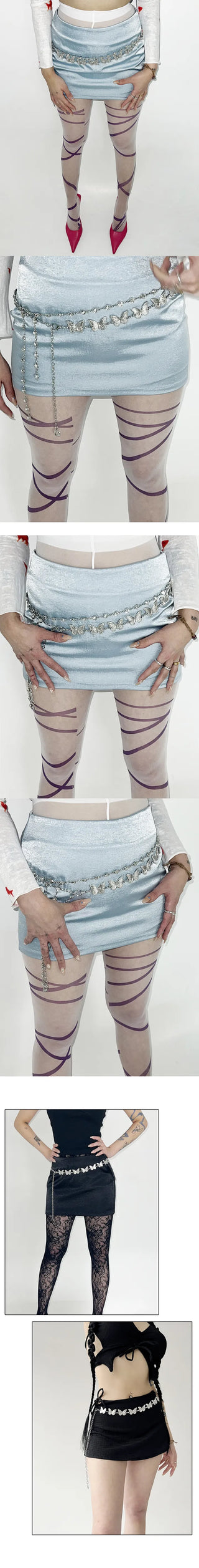 Silver Butterfly Belt